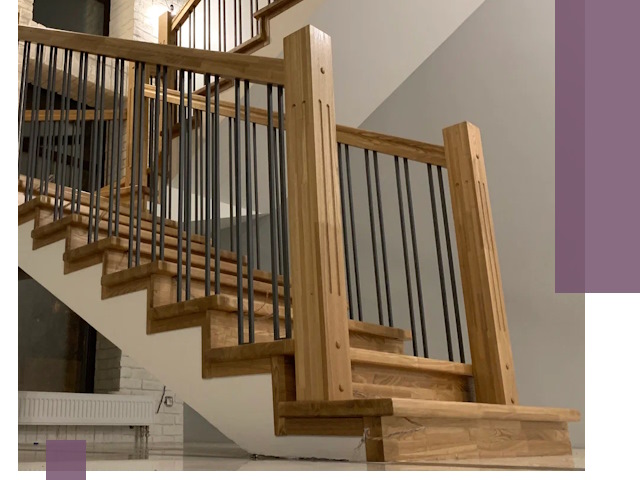 Реставрация деревянных и металлических лестниц в Верхней Пышме