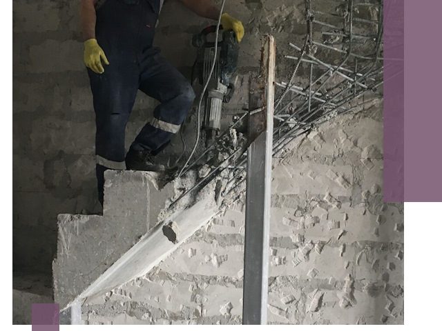 Демонтаж металлических и бетонных лестниц в Верхней Пышме