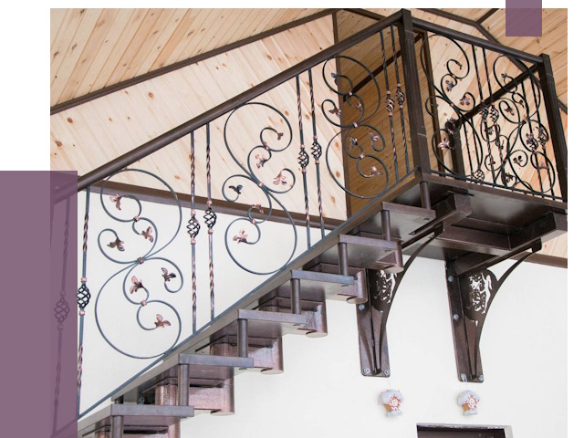 Кованые лестницы в Верхней Пышме от 80028 руб. под ключ