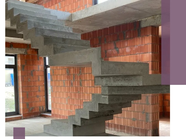 Изготовление бетонных лестниц под ключ в Верхней Пышме