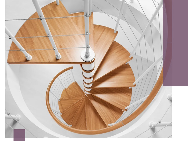 Изготовление винтовых лестниц под ключ в Верхней Пышме