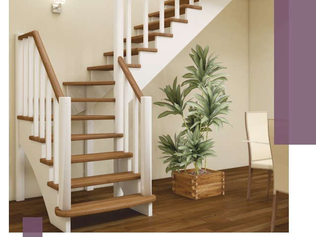 Г-образные лестницы под ключ в Верхней Пышме — изготовление и монтаж