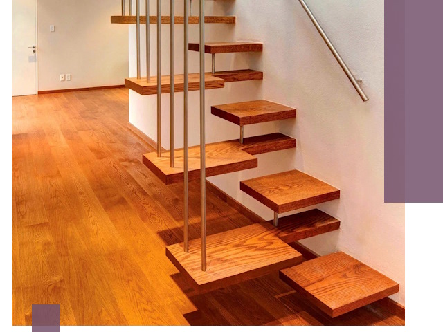 Лестницы «гусиный шаг» на заказ в Верхней Пышме для узких пространств