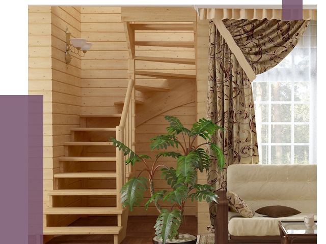 Лестницы для дачи в Верхней Пышме от 76181 руб.  | ПРОЛЁТ-Врх