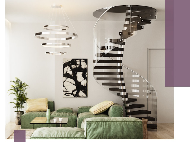 Лестницы для двухуровневой квартиры в Верхней Пышме — изготовление и монтаж