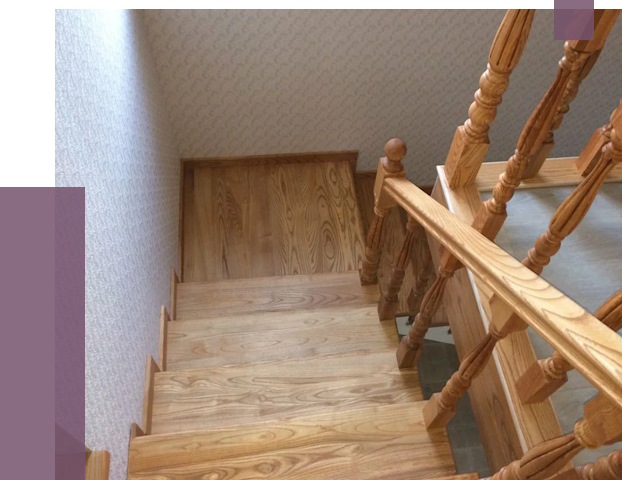 Сосновые лестницы в Верхней Пышме под ключ от 8105 руб.  | ПРОЛЁТ-Врх