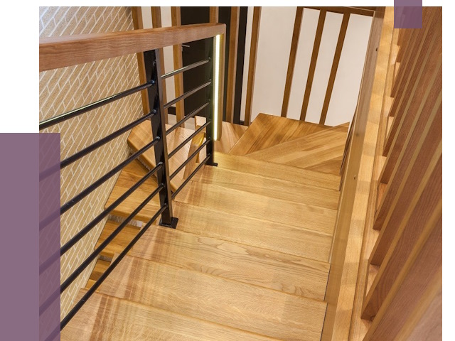 Лестницы из ясеня в Верхней Пышме под ключ от 10055 руб. 