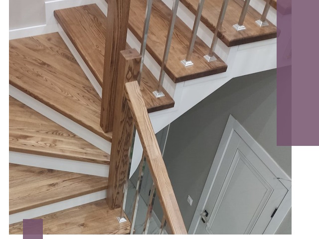 Обшивка металлических лестниц под ключ в Верхней Пышме