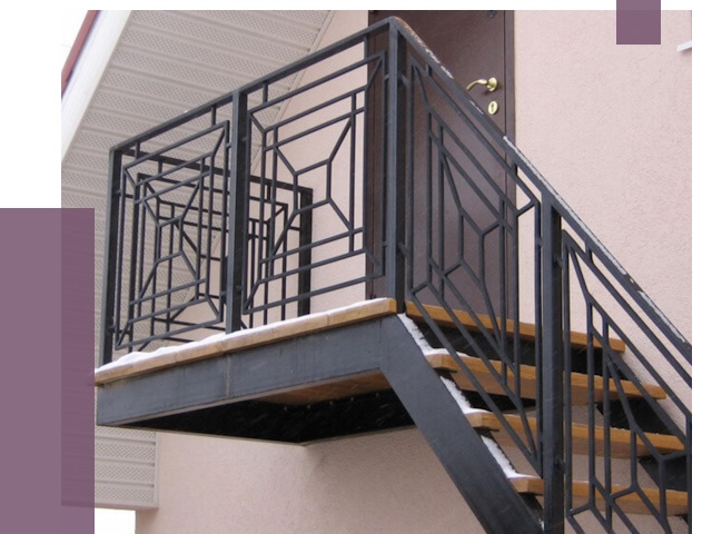 Металлические перила в Верхней Пышме от 4309 руб.  | ПРОЛЁТ-Врх