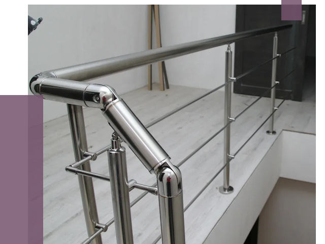 Перила из нержавеющей стали в Верхней Пышме от 9029 руб. под ключ | ПРОЛЁТ-Врх