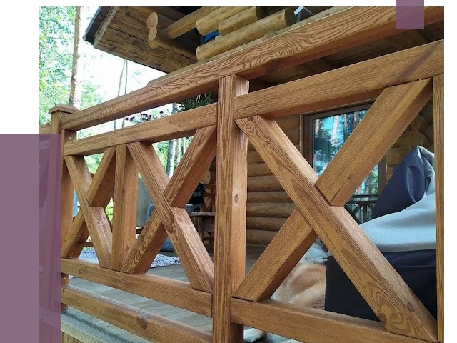 Деревянные перила под ключ в Верхней Пышме от 7695 руб. 