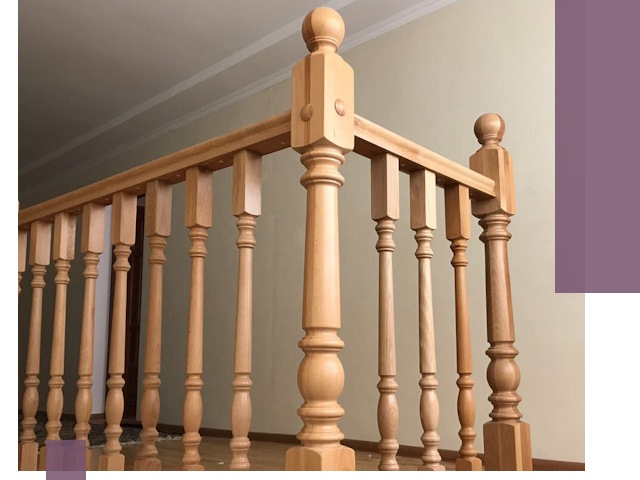 Деревянные перила на заказ в Верхней Пышме: монтаж и изготовление