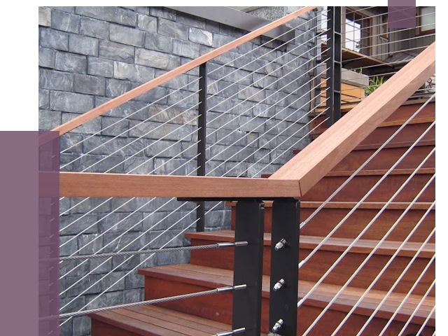 Тросовые перила под ключ в Верхней Пышме от 7798 руб. 