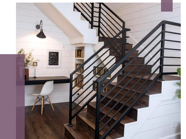 Перила для лестницы в доме в Верхней Пышме от 7439 руб. — ПРОЛЁТ-Врх