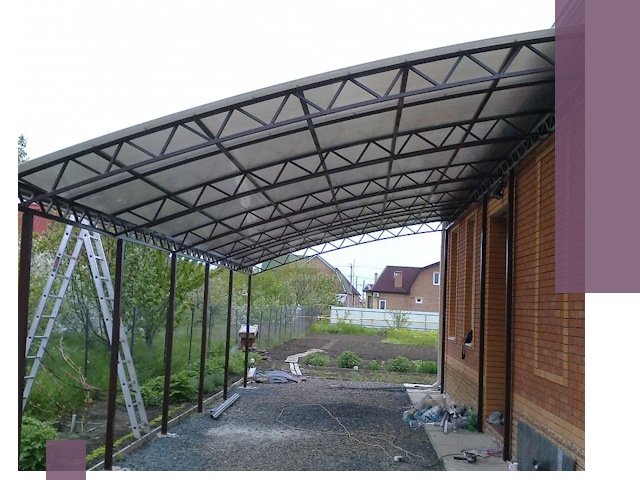 Профессиональный монтаж навесов под ключ в Верхней Пышме