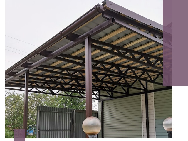 Навесы под ключ в Верхней Пышме: изготовление, монтаж и гарантия