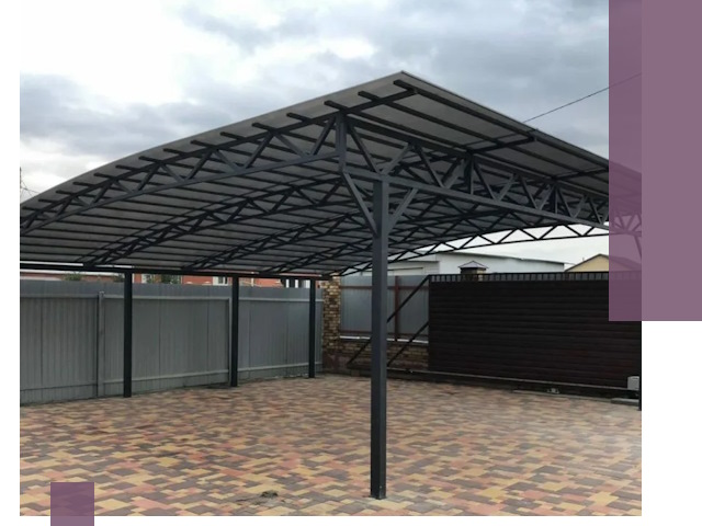 Недорогие навесы под ключ в Верхней Пышме — изготовление и монтаж