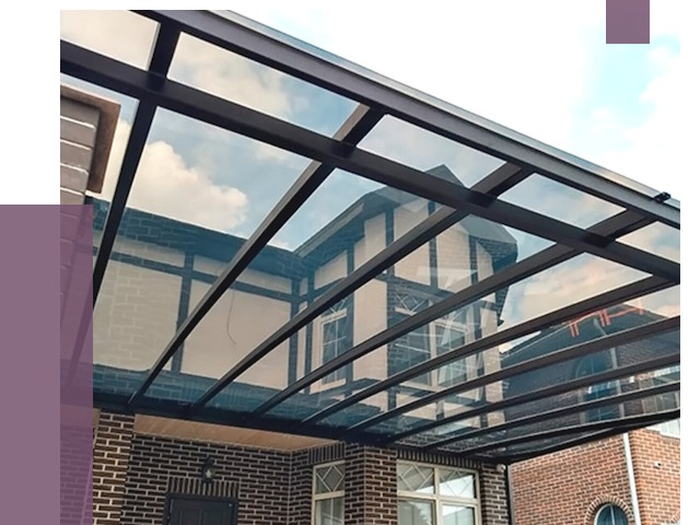 Навесы из поликарбоната в Верхней Пышме от 8639 руб. под ключ — ПРОЛЁТ-Врх