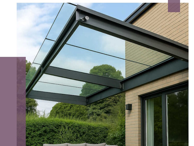 Стеклянные навесы и козырьки в Верхней Пышме от 12312 руб.