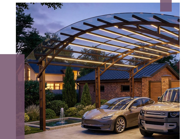 Металлические навесы в Верхней Пышме от 12722 руб. под ключ — ПРОЛЁТ-Врх