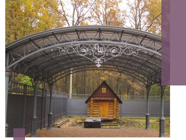 Кованые навесы премиум-класса под заказ в Верхней Пышме