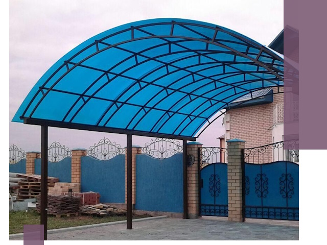 Арочные навесы под ключ в Верхней Пышме — изготовление и монтаж