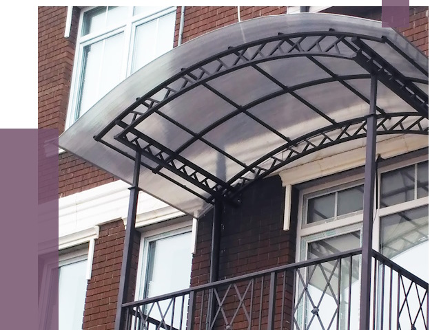 Козырьки над балконом в Верхней Пышме от 8670 руб.  | ПРОЛЁТ-Врх