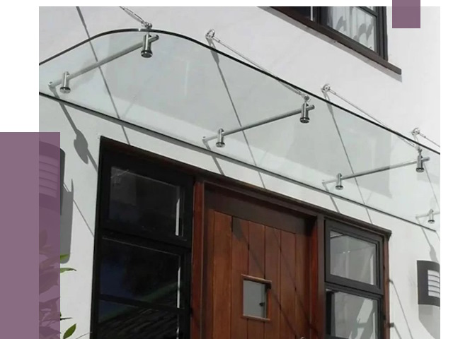 Стеклянные козырьки в Верхней Пышме от 18981 руб. | ПРОЛЁТ-Врх