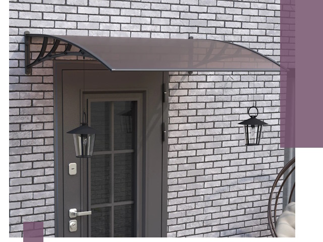 Недорогие козырьки и навесы под ключ в Верхней Пышме