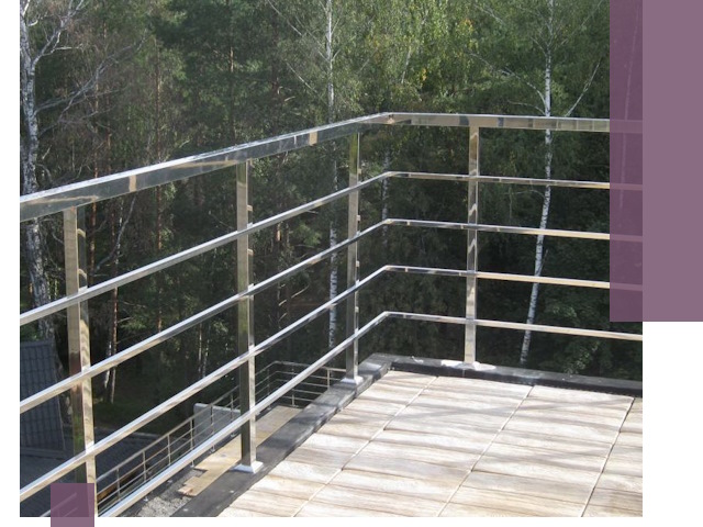 Парапеты из нержавеющей стали в Верхней Пышме — изготовление и монтаж