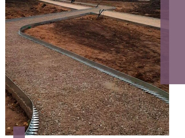 Металлические бордюры под ключ в Верхней Пышме — изготовление и монтаж