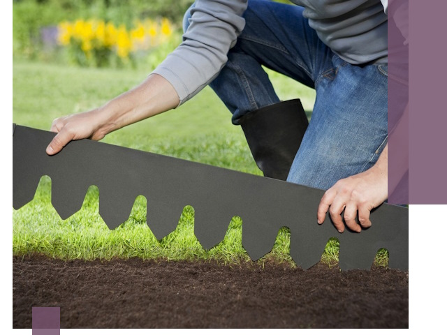 Металлические бордюры для газона в Верхней Пышме — изготовление и монтаж