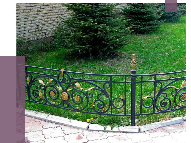 Кованые газонные ограждения в Верхней Пышме от 7644 руб. — ПРОЛЁТ-Врх